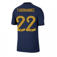 Camisa de time de futebol França Theo Hernandez #22 Replicas 1º Equipamento Mundo 2022 Manga Curta